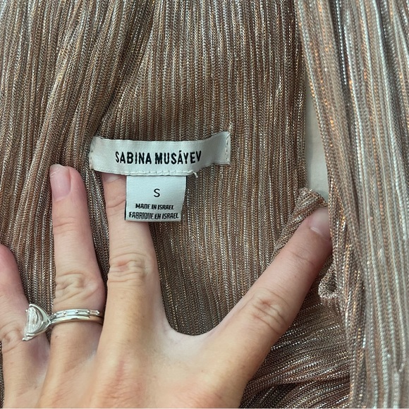 Sabina Musáyev Helena Metallic Tiered Maxi - Picture 3 of 7